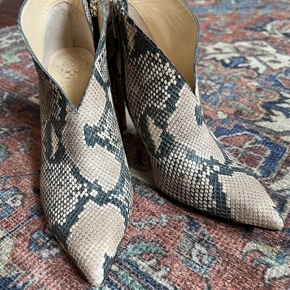 Louise et Cie Snakeskin Heels